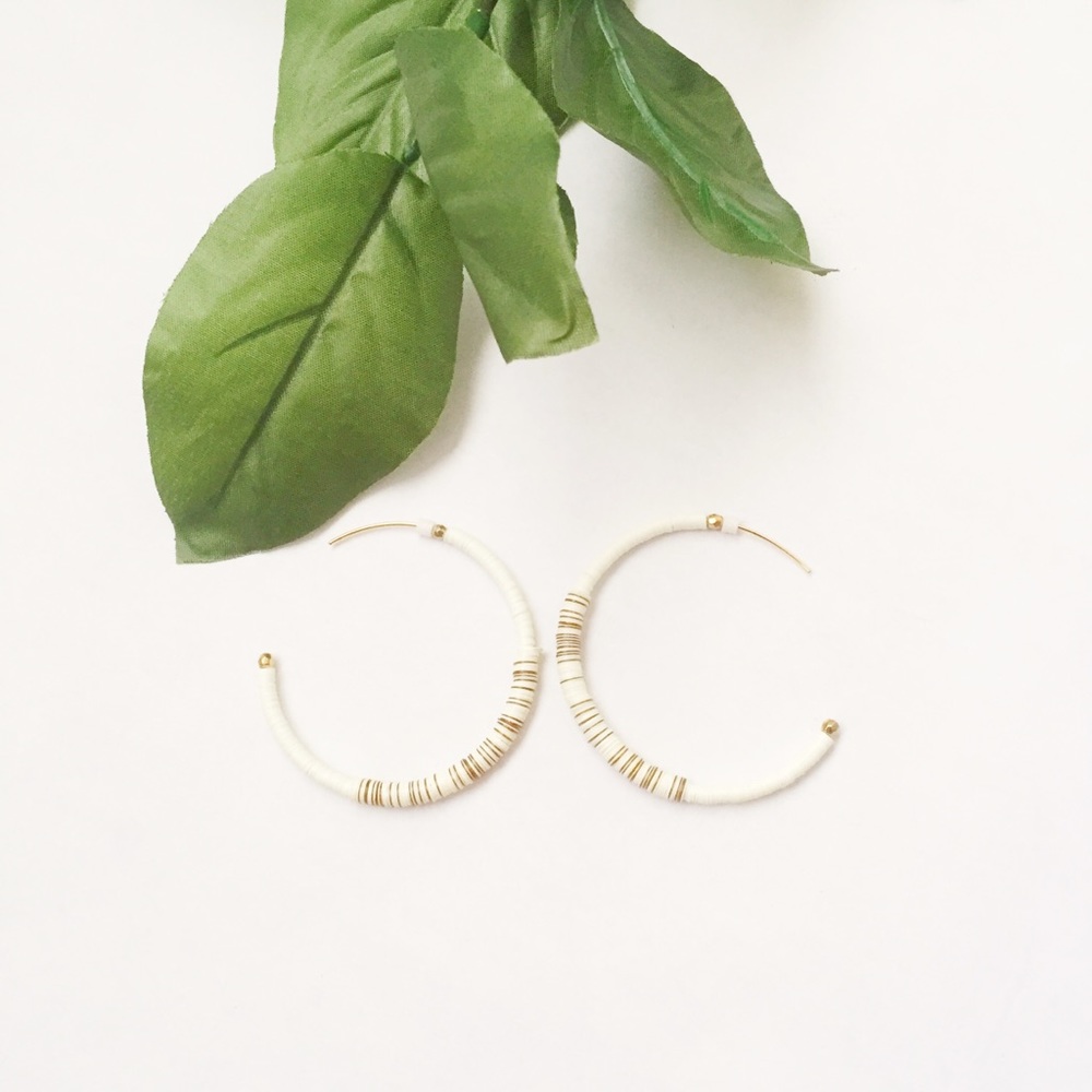 Acrylic Open Hoop Earrings